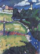 Wassily Kandinsky Templom Murnauban painting